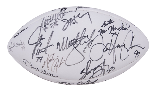1985 Chicago Bears Team Signed Super Bowl Football - 42 Signatures Featuring Walter Payton (Beckett)
